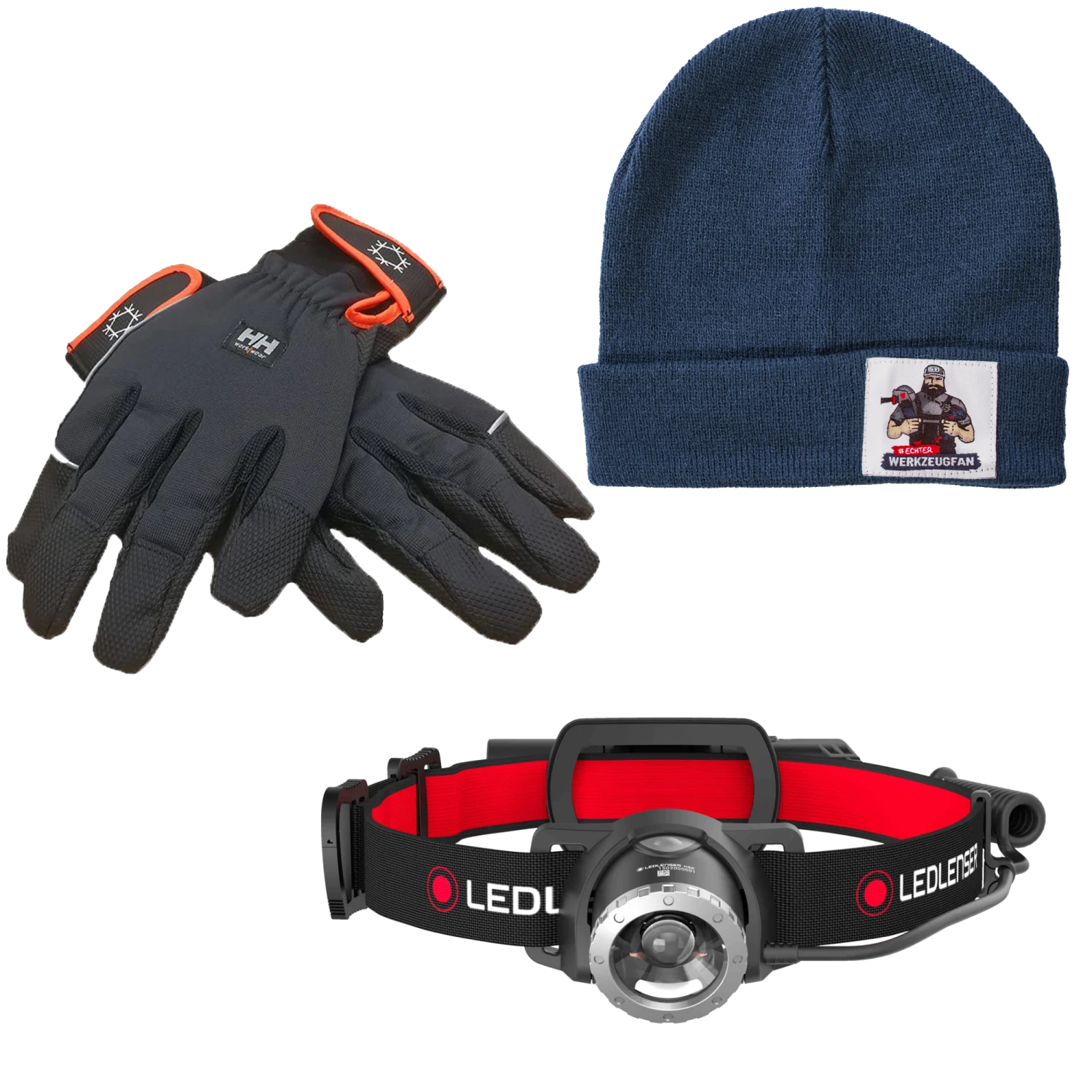 LEDLENSER Stirnlampe H8R 600 Lumen + HH Winterhandschuhe + GOTOOLS Strickmütze 1 LEDLENSER Stirnlampe H8R 600 Lumen + HH Winterhandschuhe + GOTOOLS Strickmütze